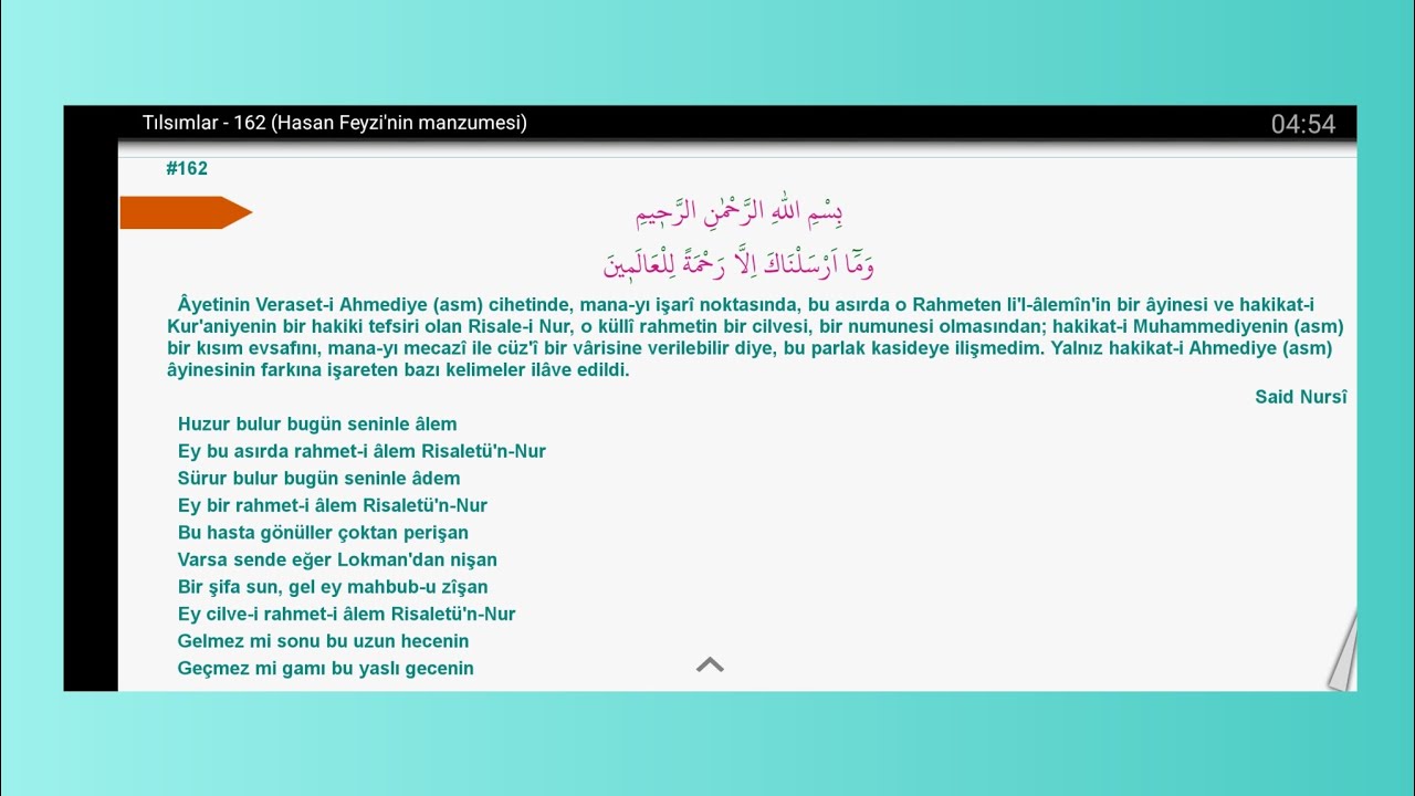 Hasan Feyzi'nin Manzumesi ve 