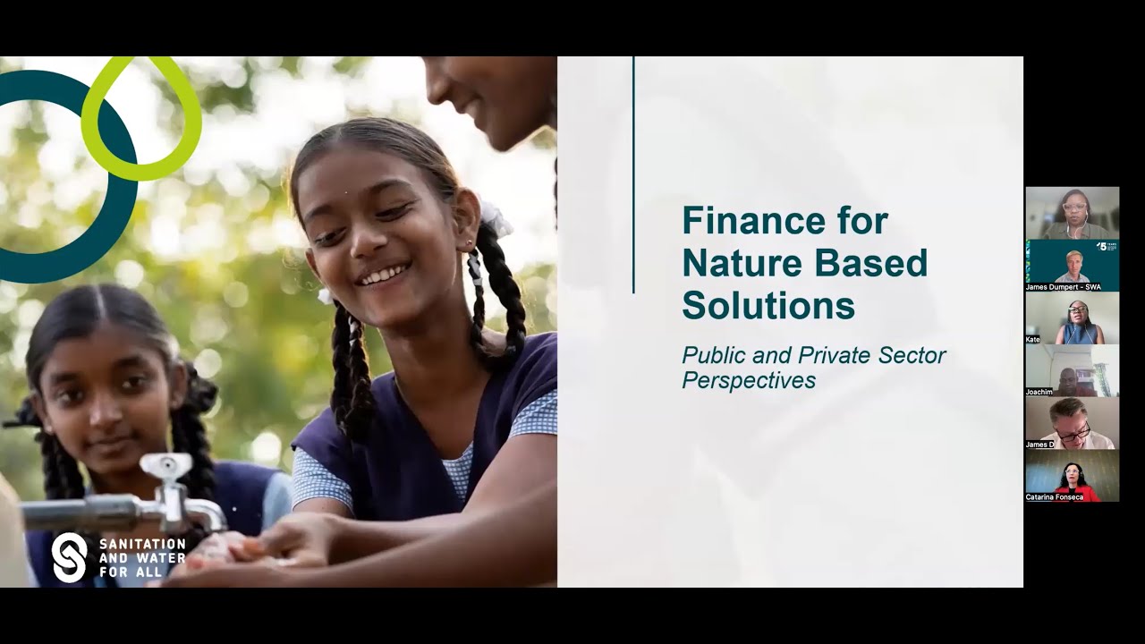 [Seminario web de SWA] Financiación de soluciones basadas en la naturaleza para agua y saneamiento