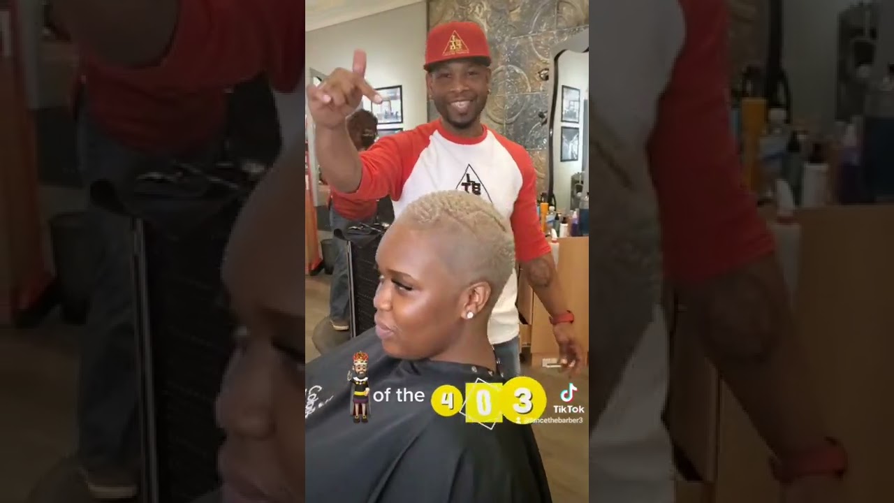 The short lady cuts for summer is a buzz! #lancethebarber03 #yyc #shorts #viral