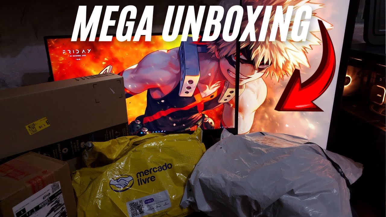 Mega UNBOXING de pobre! 🤯Eu NÃO devia ter comprado tudo isso… ( Aliexpress, Amazon e ML)