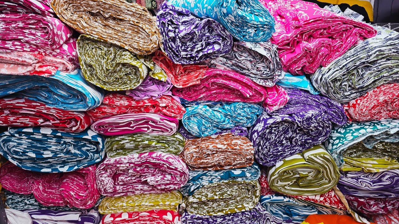 लोट और किलो के भाव से कपड़ा // CUT PIECE CLOTH WHOLESALE IN SURAT,WHOLESALE COTTON CUT PIECE.