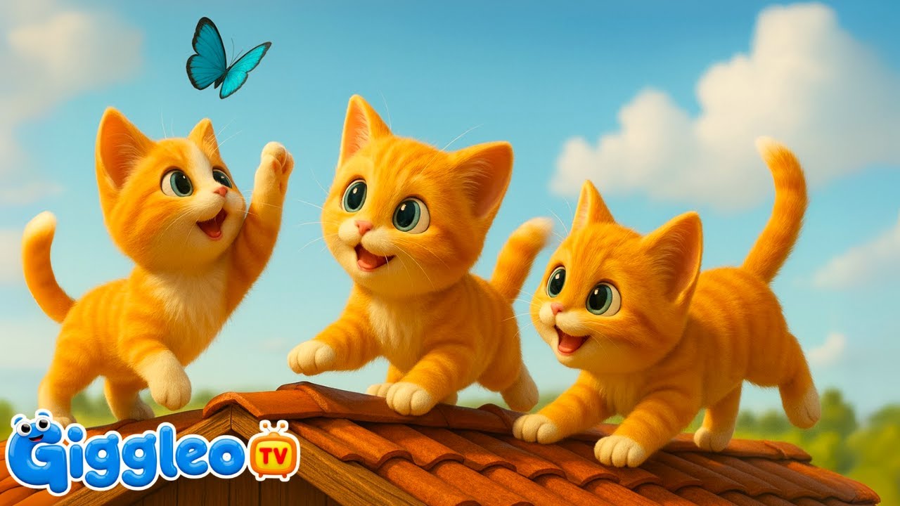Five Little Kittens | Meow Meow Song | Nursery Rhymes and Kids Songs | Giggleo Tv
