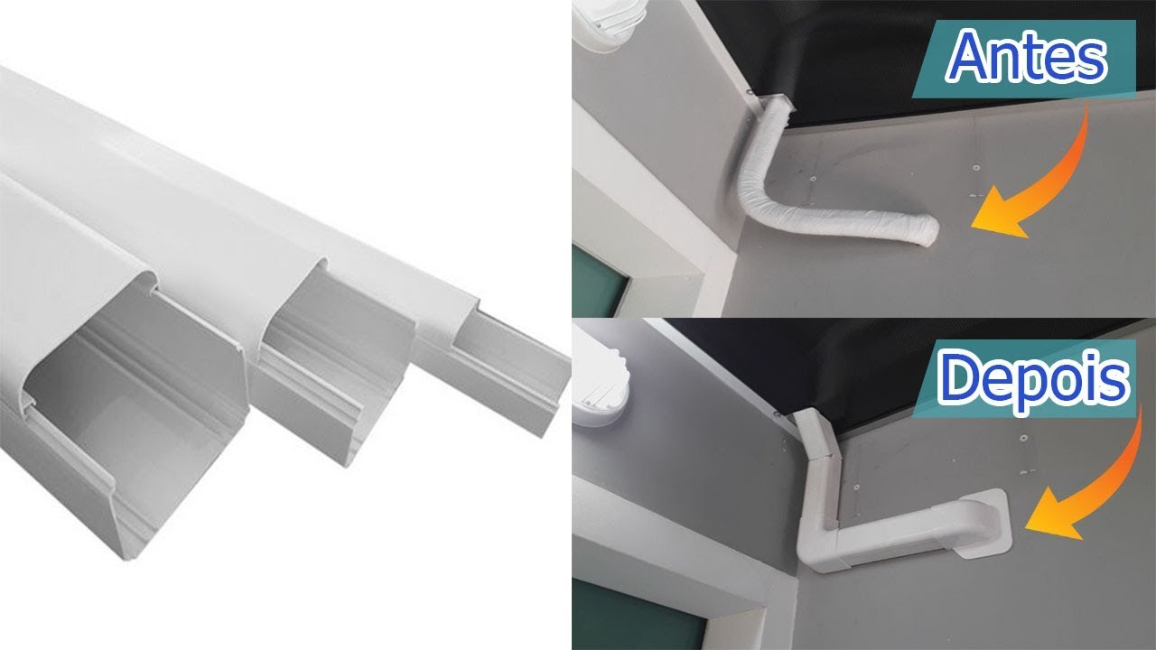Ar Condicionado SPLIT - Acabamento com CANALETAS controlbox . ficou top !!!