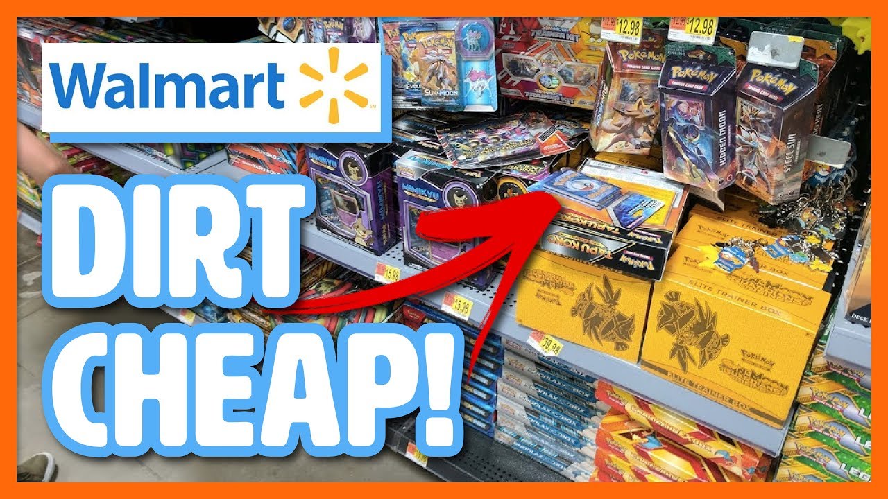 FINDING DIRT CHEAP POKEMON CARDS AT WALMART!!