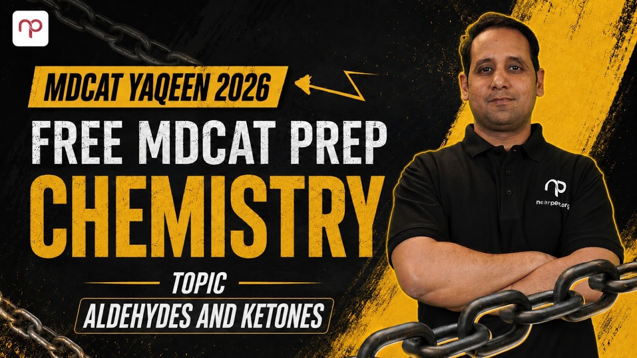 Free MDCAT Yaqeen batch 2026 | Chemistry | Aldehydes and ketones | With sir ali Miraj