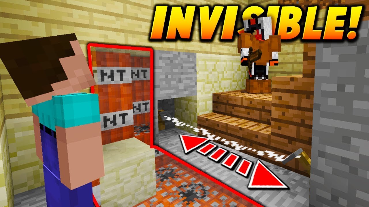 INVISIBLE TRIPWIRE TNT TRAP! - Minecraft SKYWARS TROLLING (NO WAY!)