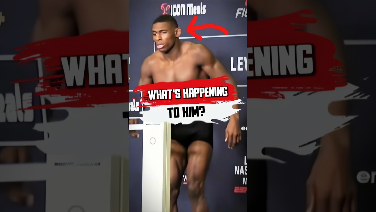 Why is he collapsing during the weigh-in? #ufc