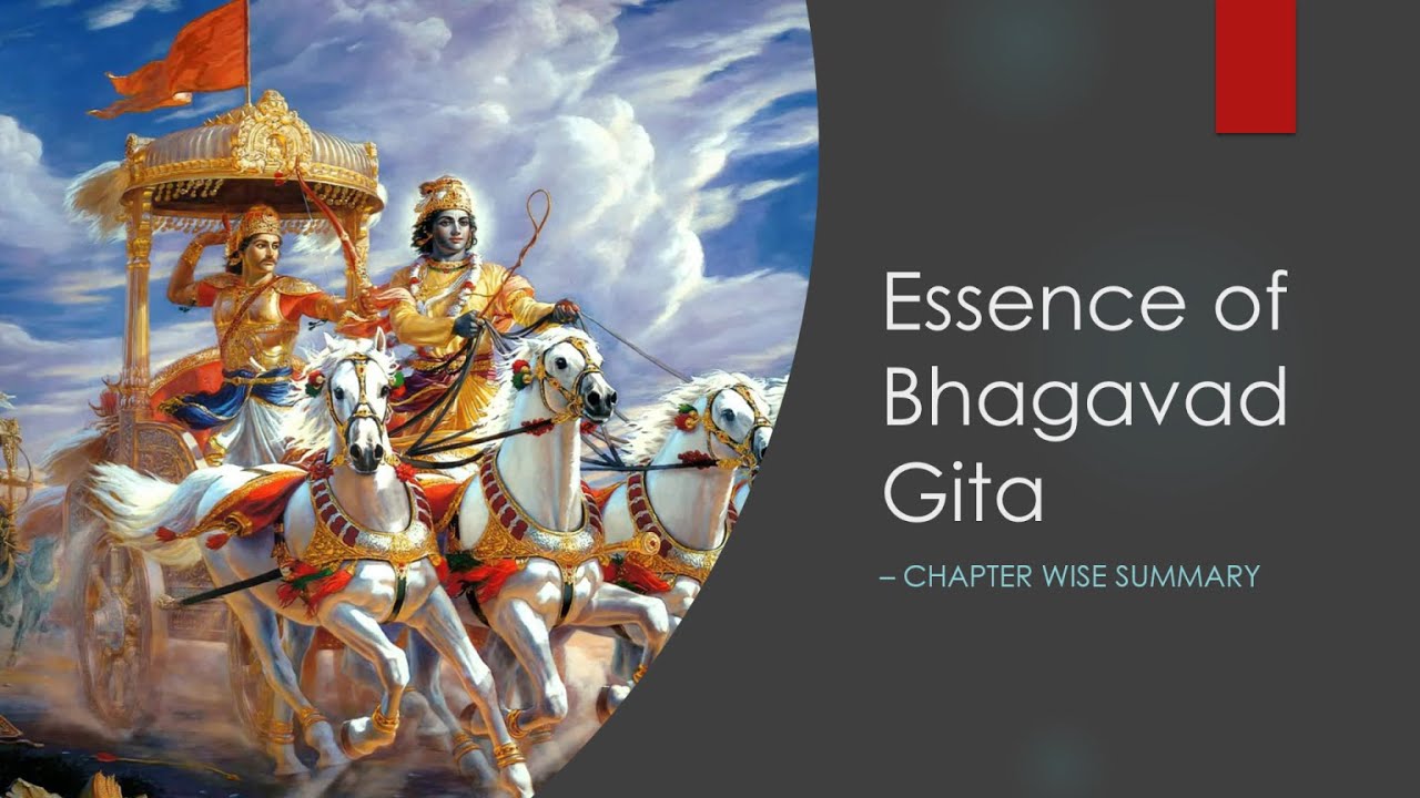 Summary of the entire Bhagavad Gita - Chapter wise