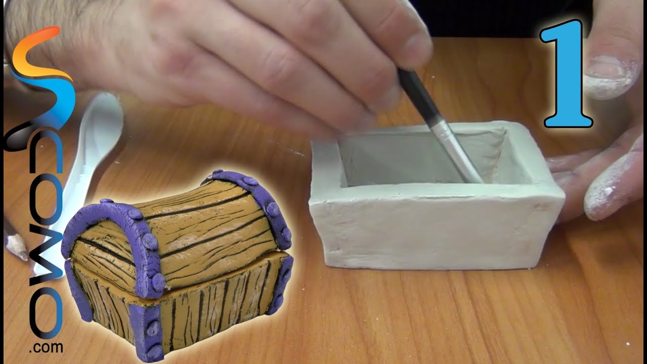 Cómo hacer un joyero con pasta de modelar (1/3)