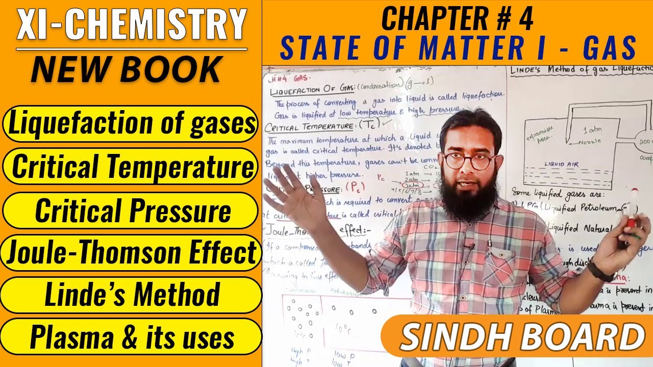 Critical Temperature | Joule-Thomson's Effect | Linde's Method | Plasma | XI-Chem | CH#4 | New Book