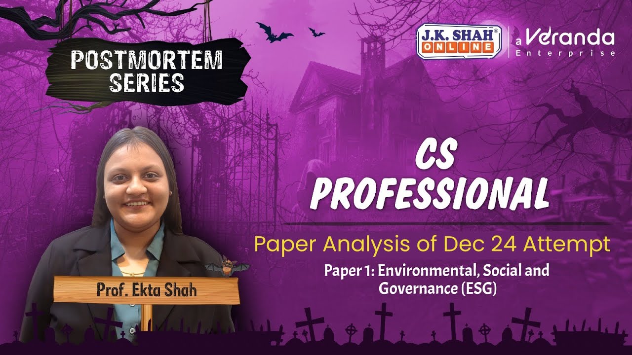 CS Professional l ESG Paper Analysis of Dec 24 Exam #csatjkshahclasses