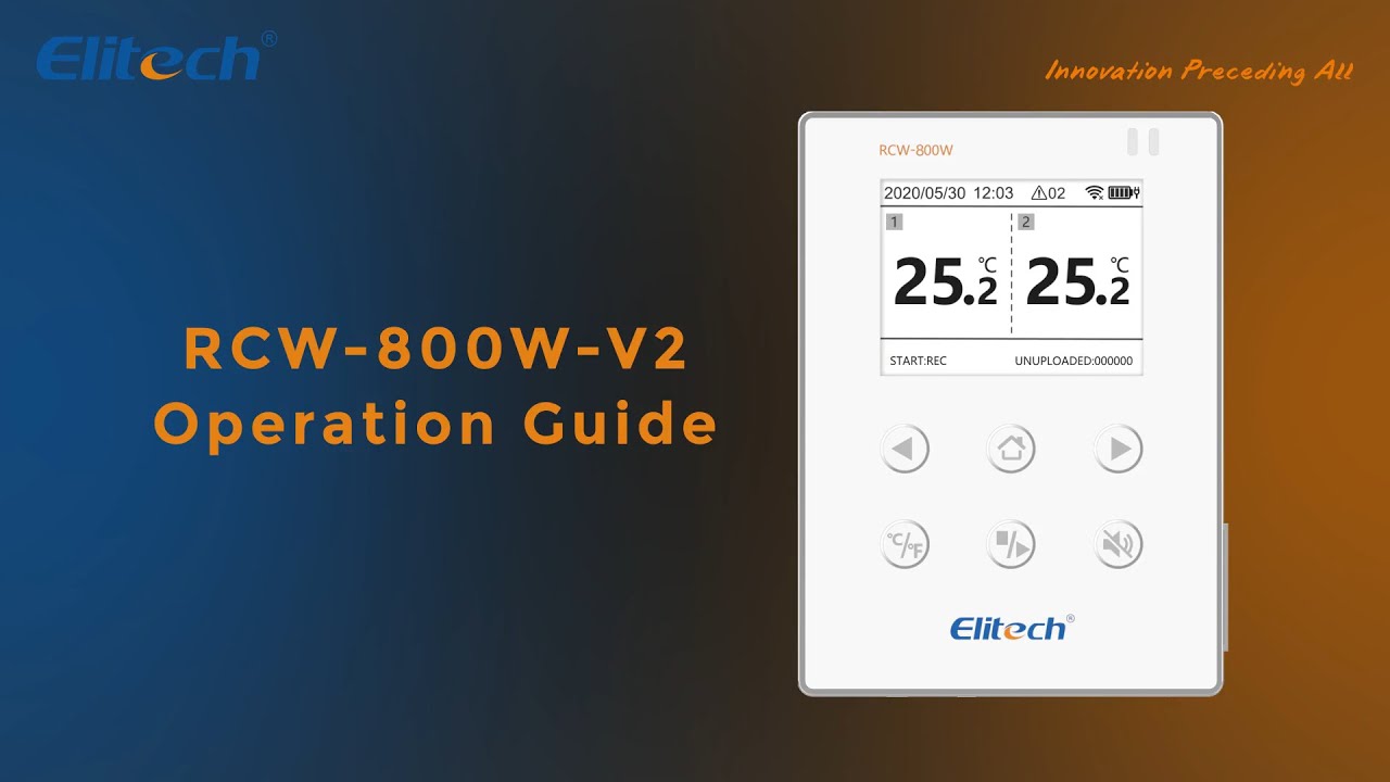 Elitech RCW-800W-V2 Data Logger - WiFi Remote Monitor anytime, anywhere!