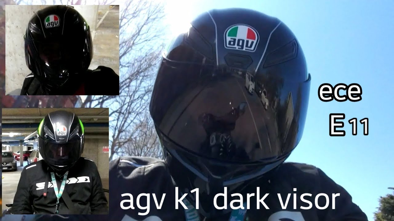 agv k1 dark visor