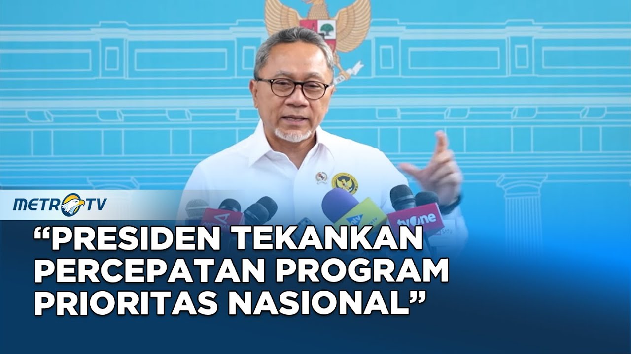 Keterangan Pers Menko Pangan Zulkifli Hasan: Presiden Bakal Percepat Program Prioritas Nasional