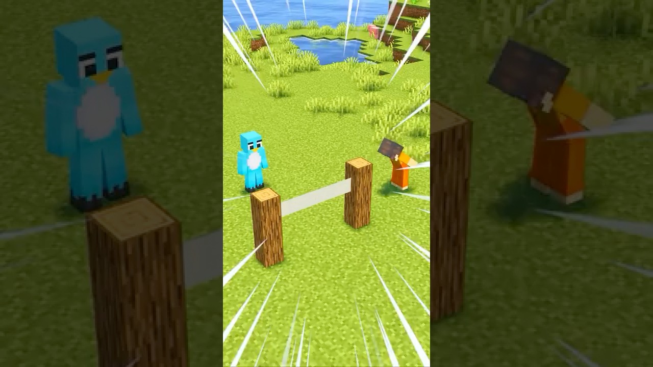 Can You Get Through the Tape? #minecraft