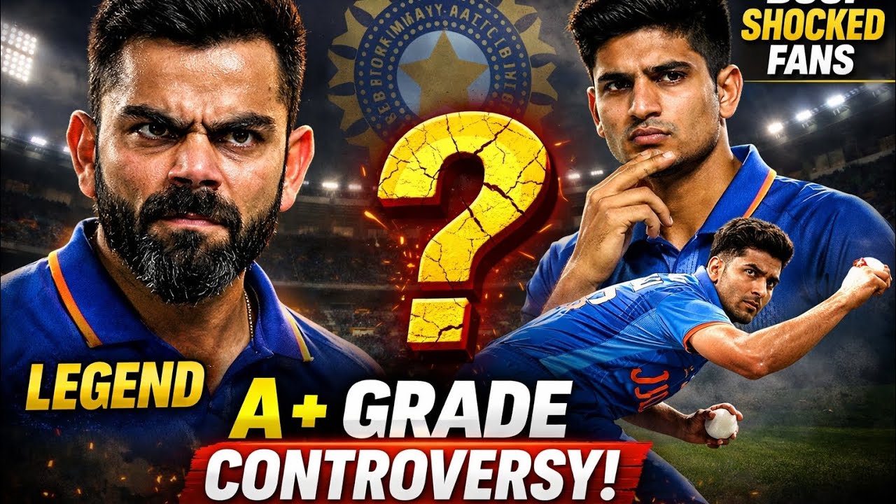 BCCI Central Contract 2026 Controversy | Shubman Gill A+ Grade? Harshit Rana = Virat Kohli?