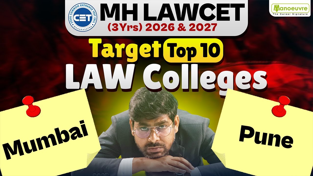 MHCET LAW (3 Yrs) 2026 & 2027 : Top 10 LAW Colleges To Target in Mumbai & Pune | Must Watch