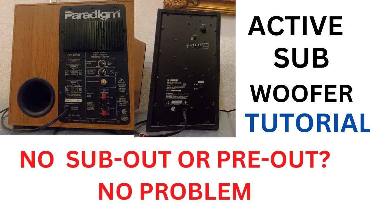 ACTIVE SUBWOOFER CONNECTION SA AMP OR RECEIVER TUTORIAL PARA SA BEGINNER-PART 1