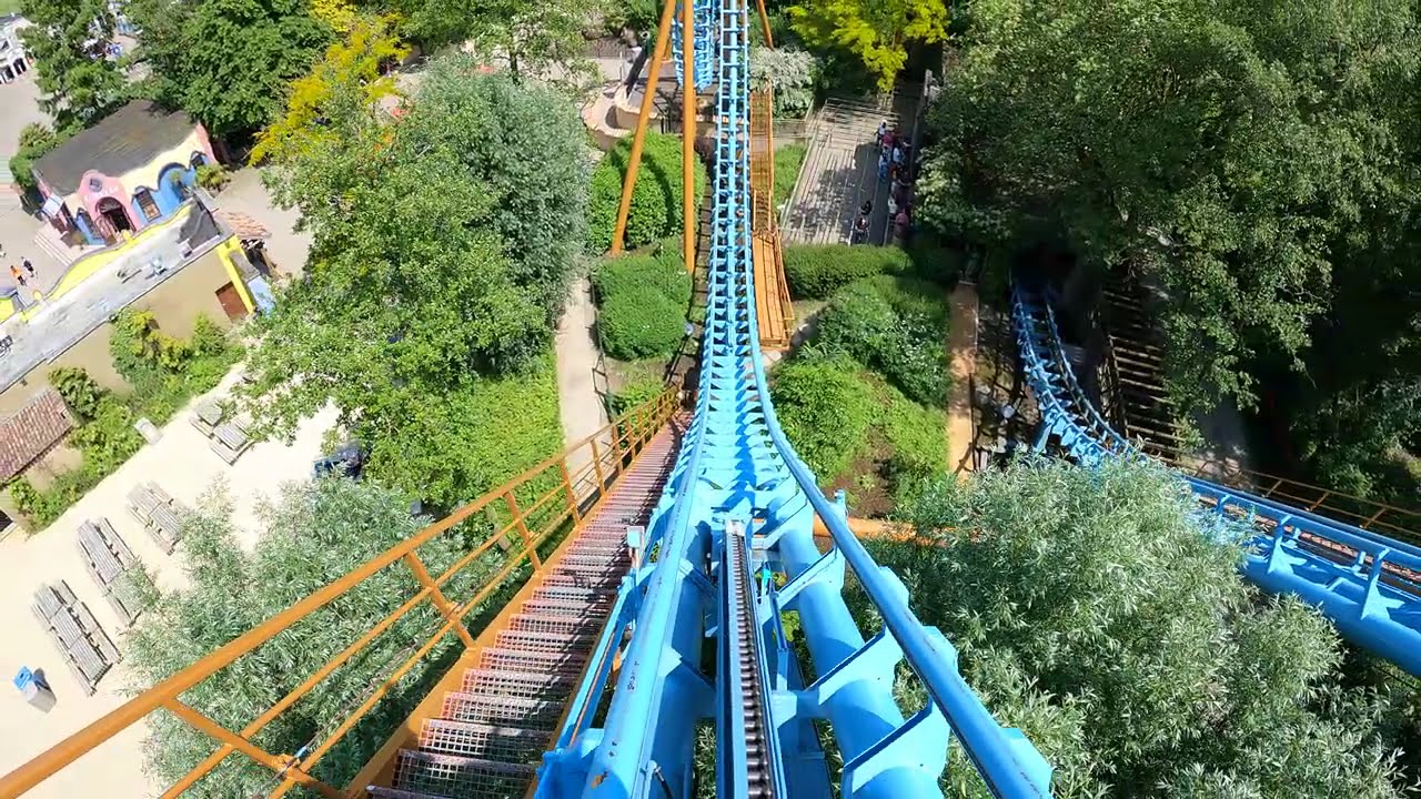 Onride: 'Boomerang' 🎢 (Reverse, Mounted) 4K/POV 2025 - Bellewaerde park