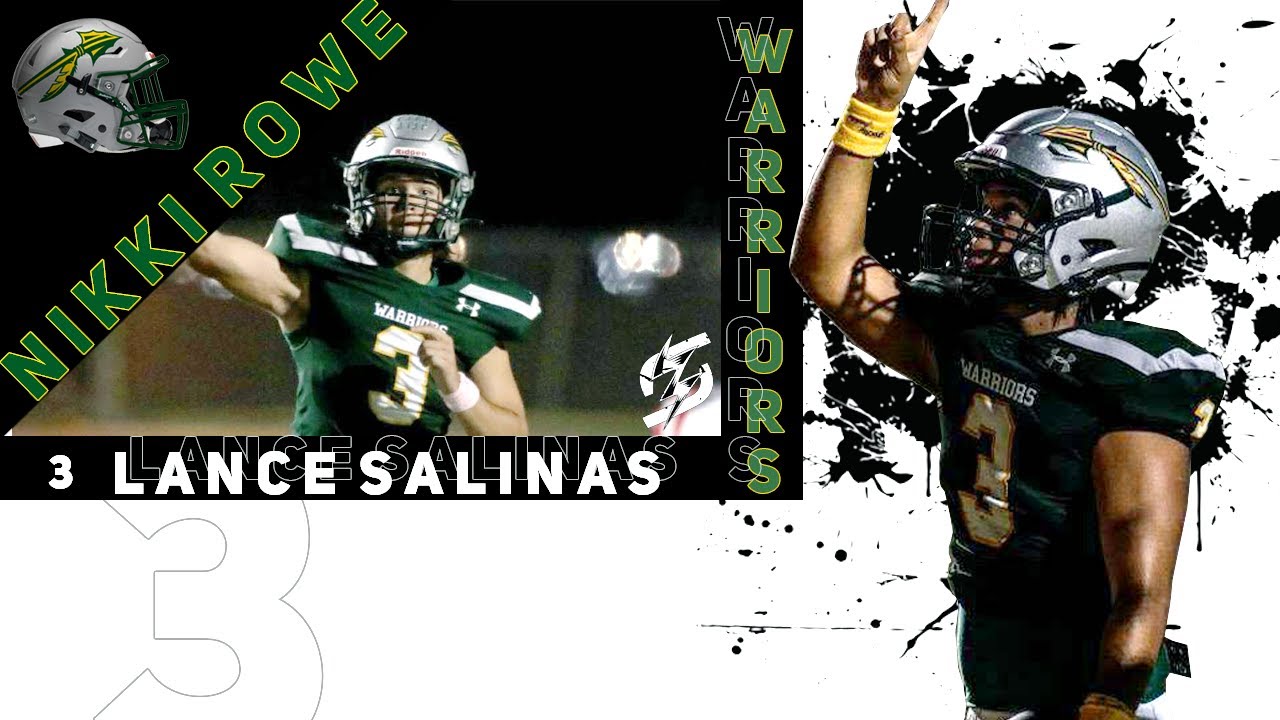 Lance Salinas QB #3 Nikki Rowe High School