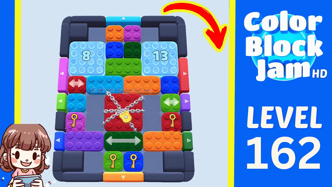 Color Block Jam Level 162 Solution Walkthrough