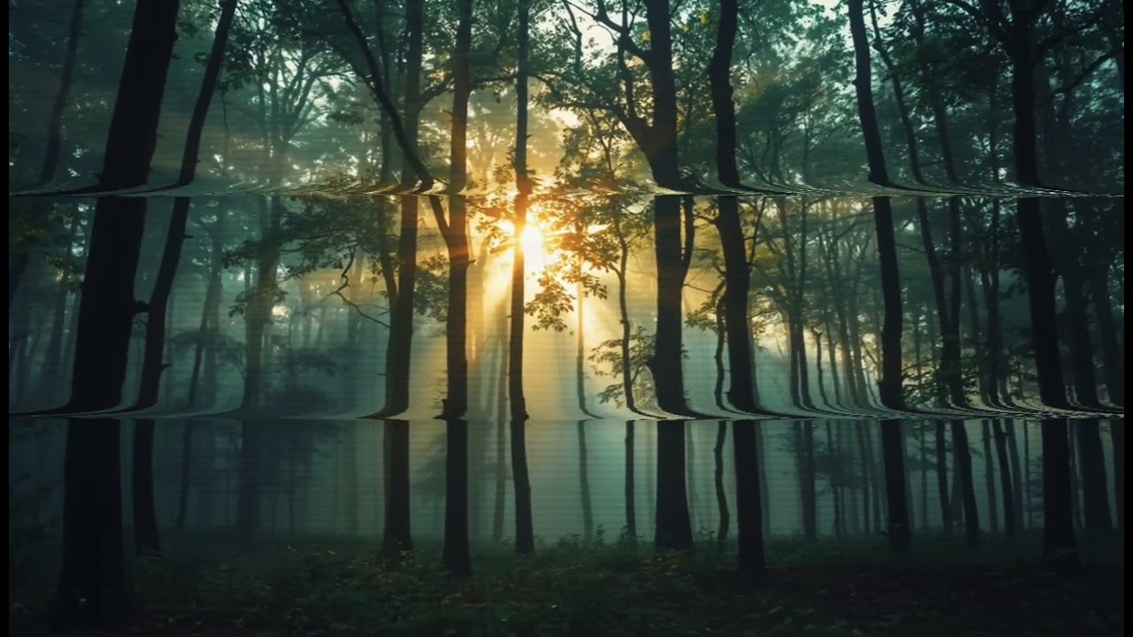 1 Hour Nature Healing Ambient 🌿 Forest Wind Sound