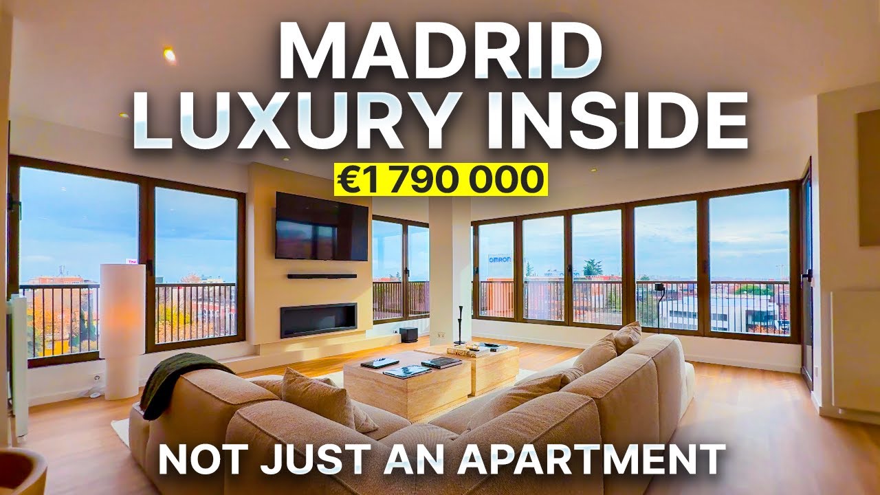 Дизайнерская квартира в Мадриде, 🇪🇸, стоимостью 1 790 000 евро | Роскошная жизнь с видом на стадион