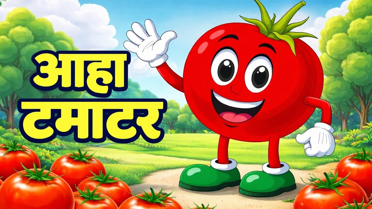 🍅आहा टमाटर - Aaha Tamatar Bade Mazedar | Hindi Nursery Rhymes And Kids Song |kids rhymes #kidsrhymes
