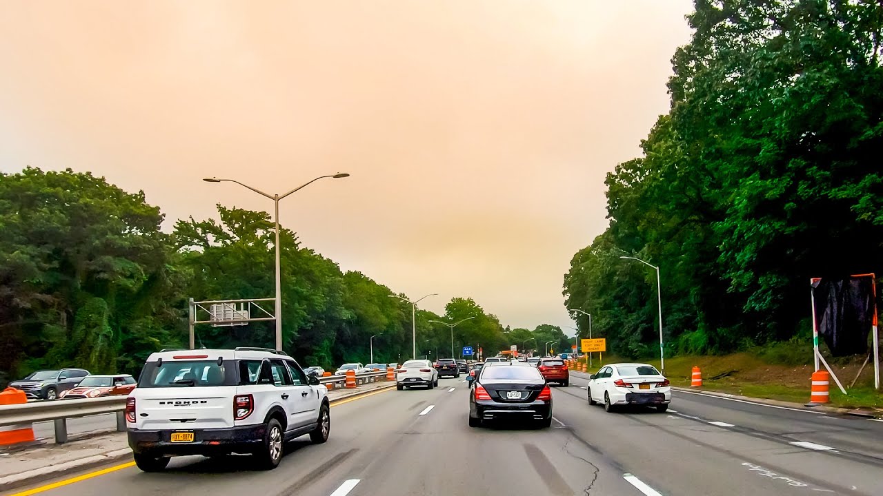 New York 4K 🗽Driving To Long Island From Queens NY🗽USA Road Trip