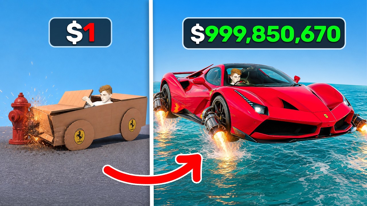 Каждый раз, когда я ВРЕЗАЮСЬ, мой FERRARI УЛУЧШАЕТСЯ в GTA 5