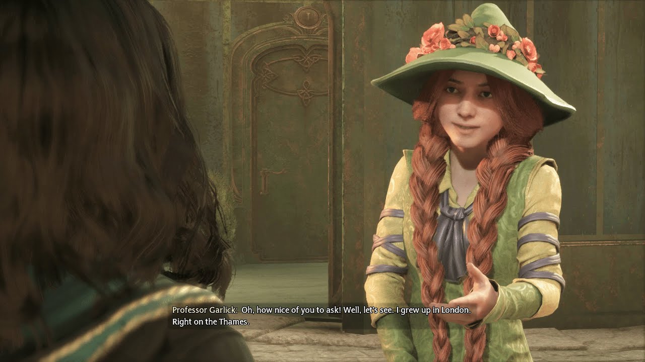 Hogwarts Legacy (PC) - Professor Garlick Talks About Her Background