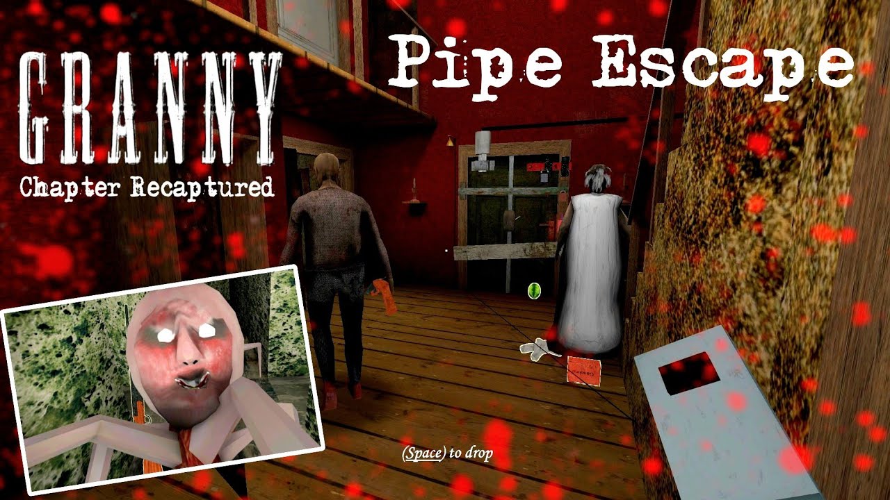 Granny Recaptured in Granny Chapter Two Atmosphere With Sound Effects On Pipe Escape
