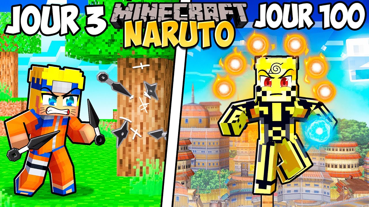 Survivre 100 Jours en Tant que NARUTO sur Minecraft !