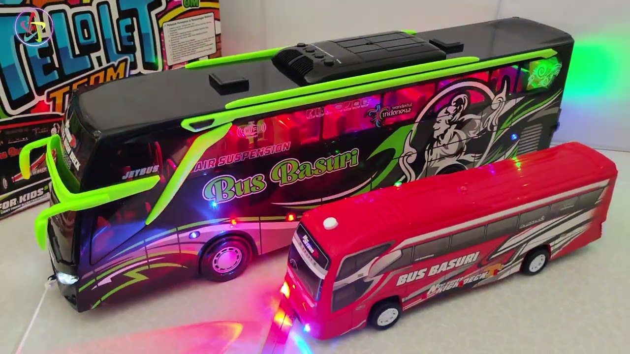 Review Mainan Bus Basuri Jumbo, Telolet!