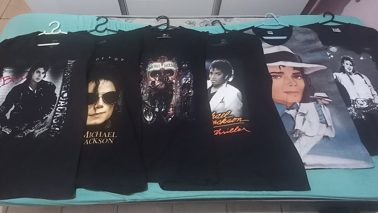Minhas camisetas do michael jackson