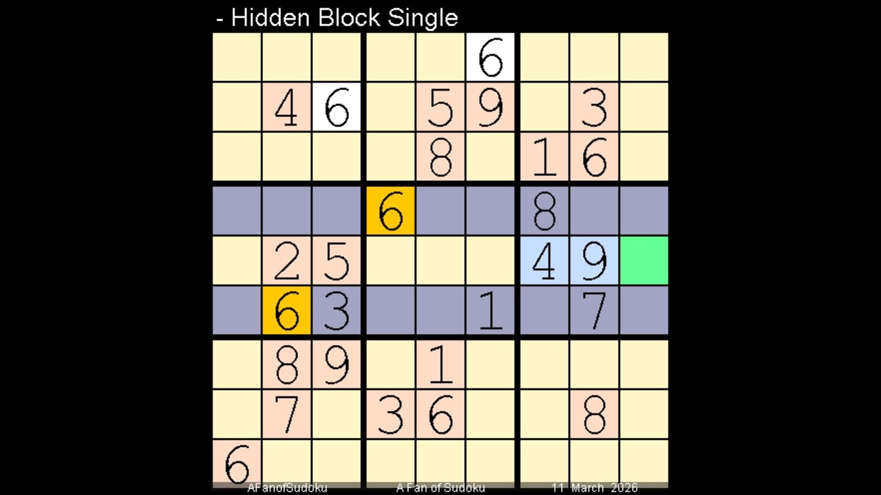 How to Solve Washington Times Sudoku Difficult   11 March, 2026