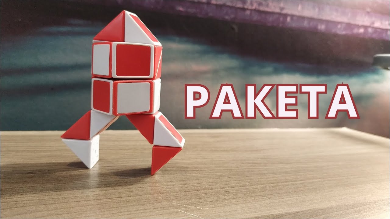 РАКЕТА 🚀 из змейки Рубика - схема сборки. Фигура №11