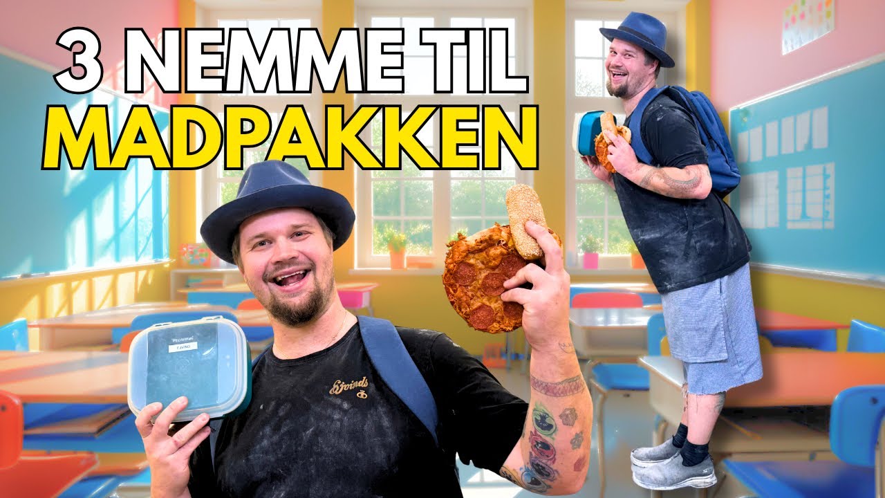 Sådan Bager du 3 Nemme til Madpakken – Pølsehorn, Pizzasnegle og Mini-Pizzaer!