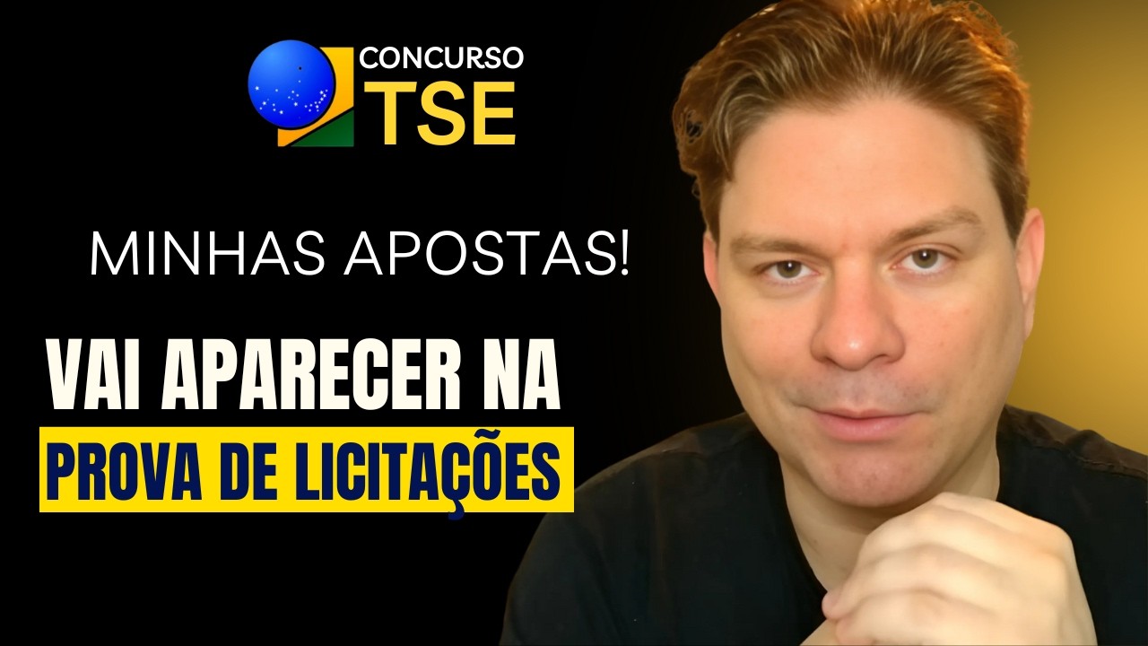 CONCURSO TSE: O QUE A CEBRASPE VAI COBRAR EM LICITAÇÕES | MINHAS APOSTAS