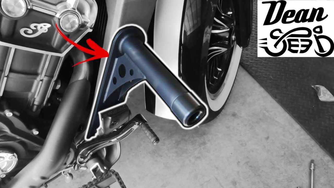 Installing Dean Speed crash guards on my Indian Scout