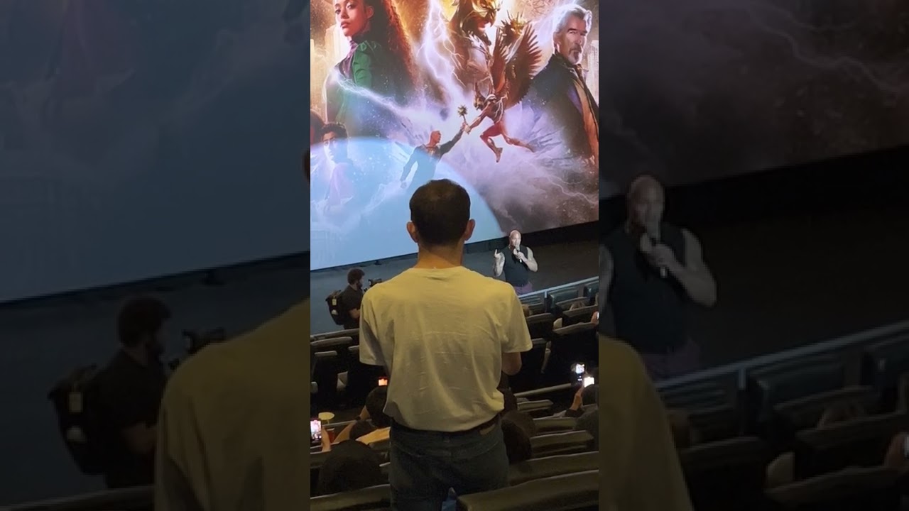 The Rock surprises fans at Black Adam Screening in Burbank, CA!