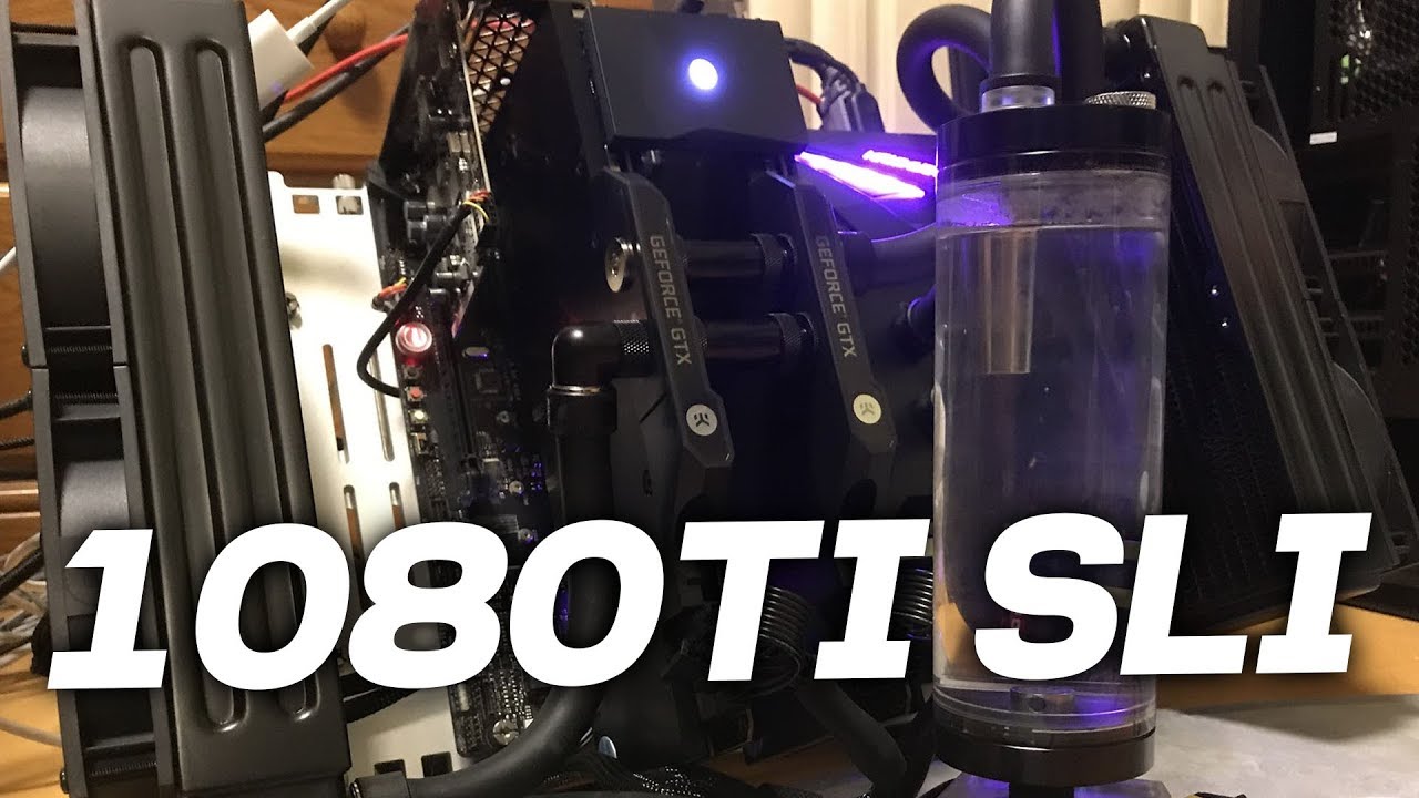 1080TI 2장!! SLI 커스텀 수냉해보기 | 눈쟁이