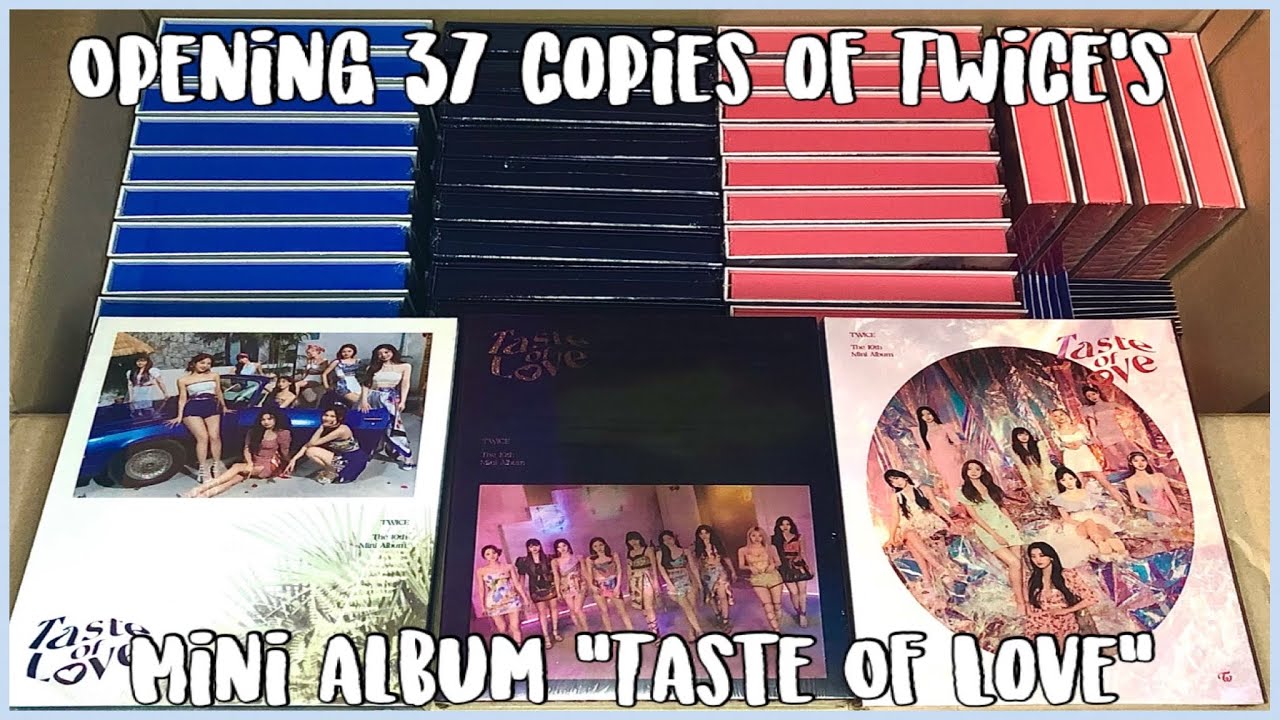 Unboxing 37 copies of of twice’s mini album “Taste of Love”