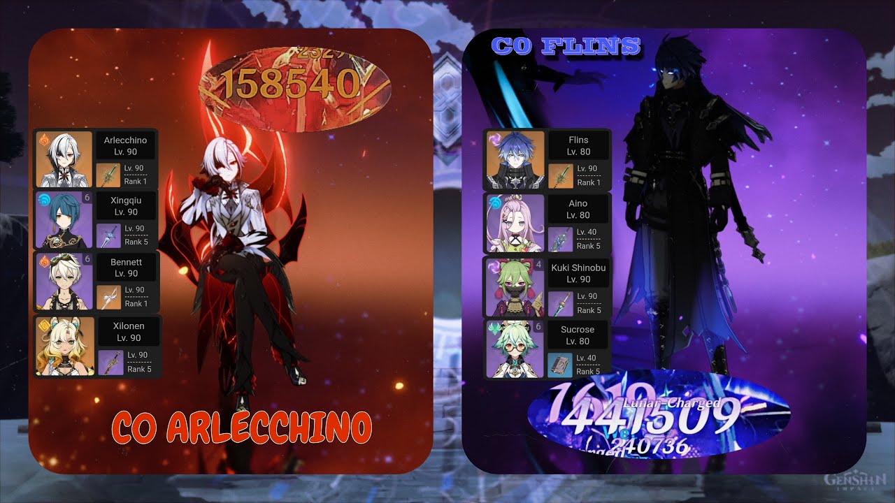 Spiral Abyss 6.3| C0 ARLECCHINO VAPE | C0 F2P FLINS (441K 😨) |Genshin Impact | LUNA IV