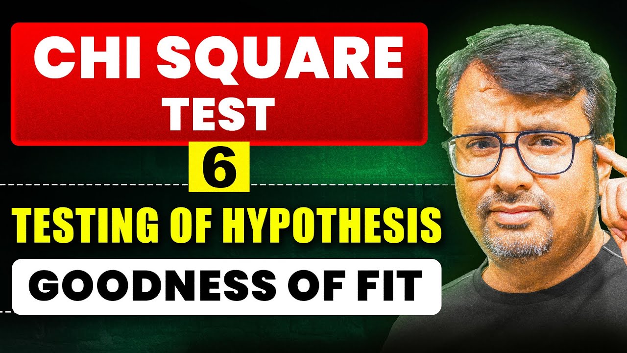 CHI Square Test Explained | Testing of Hypothesis | Goodness of Fit | By GP Sir