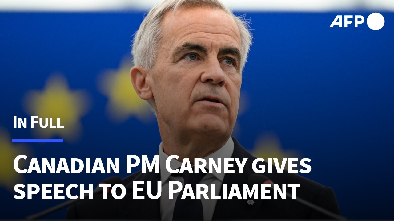 IN FULL: Canadian PM Mark Carney gives speech to European Parliament | AFP