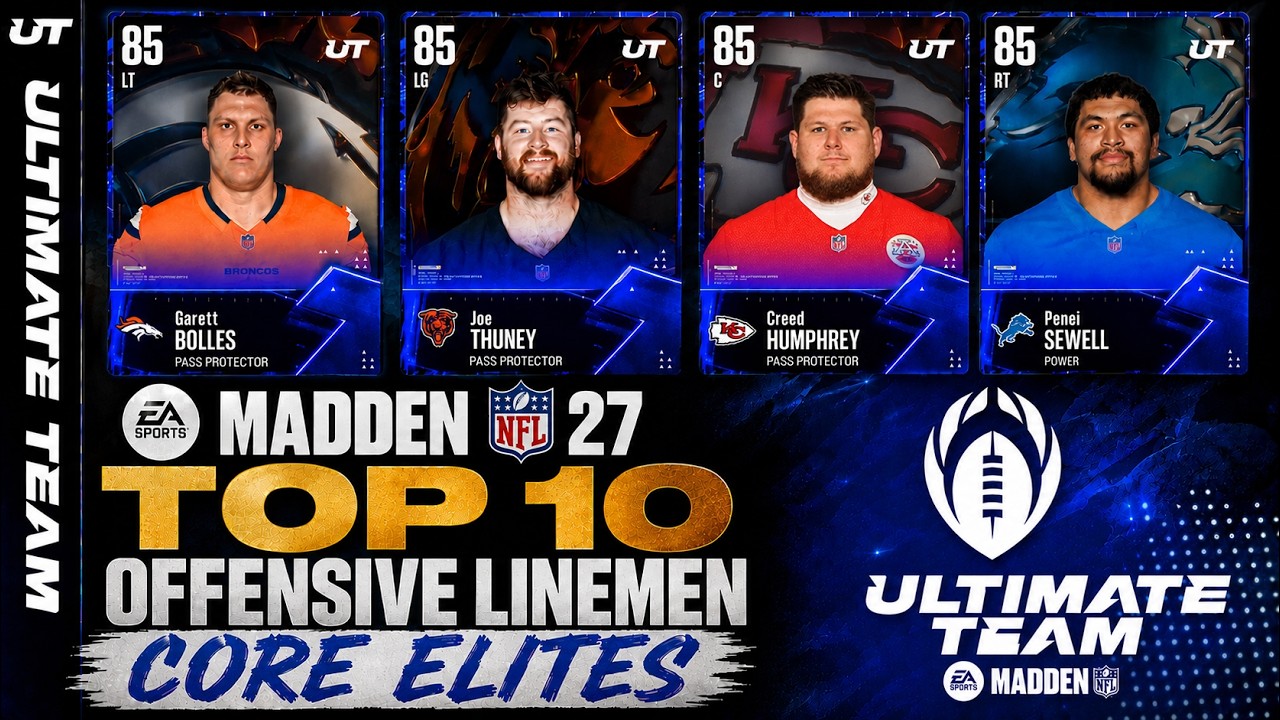 Топ-10 элитных линейных нападения | Madden NFL 27 Ultimate Team
