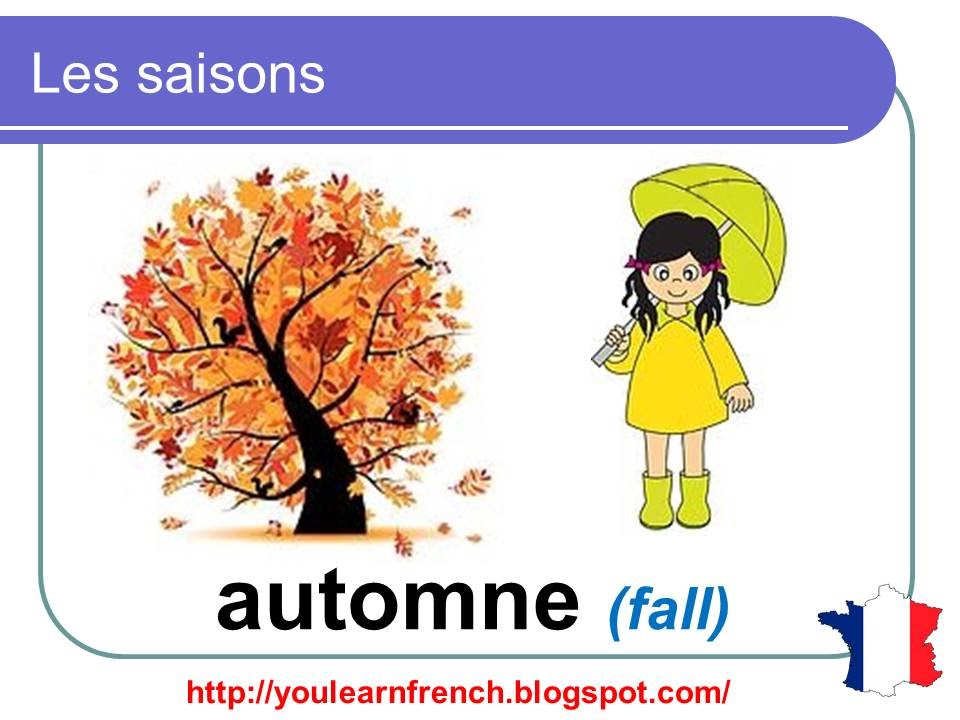 French Lesson 8 - The four seasons in French - Les saisons en fran&ccedil;ais - Las estaciones en franc&eacute;s