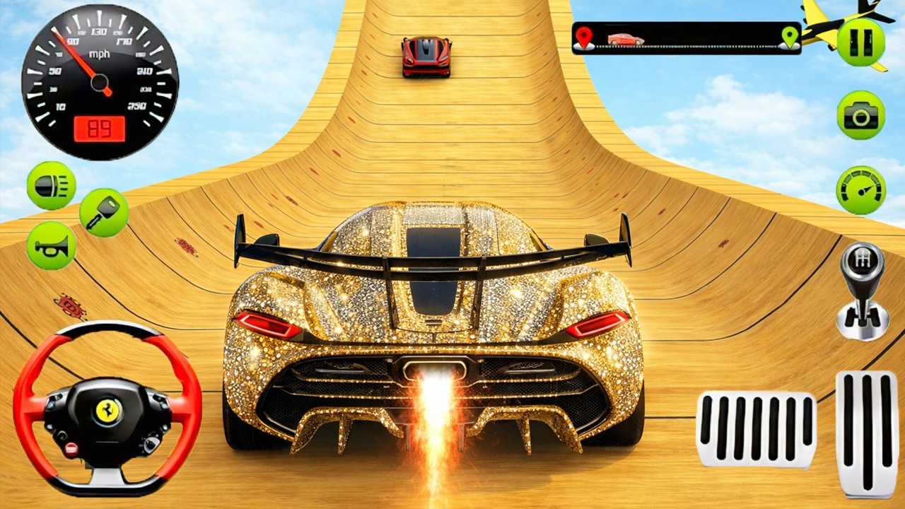 Super Crazy Mega Ramp GT Car Racing - Extreme Car Stunts Master Driving : Android Gameplay