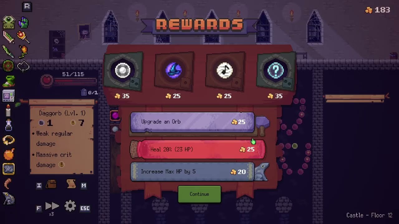 Refillibuster remains an absolutely incredible passive | Peglin